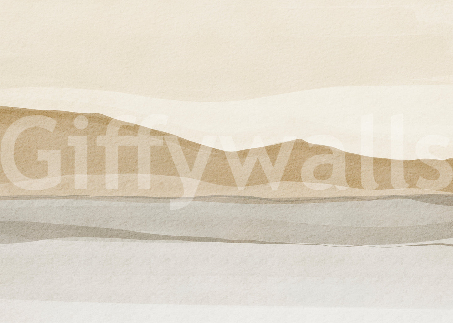 Bright painterly horizon Serene Sandscape wallpaper offers peaceful charm.