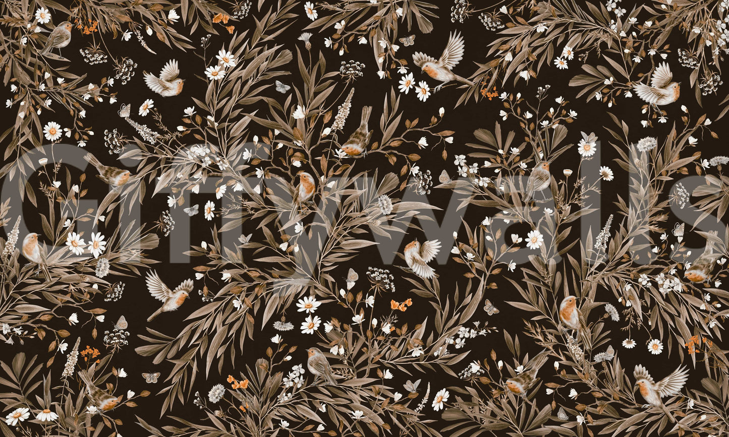 Serene Songbirds Wall Mural