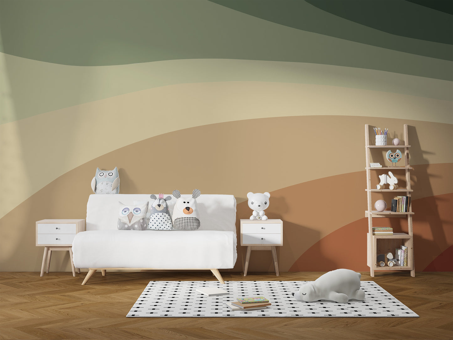 Energizing Warm Tones Wallpaper