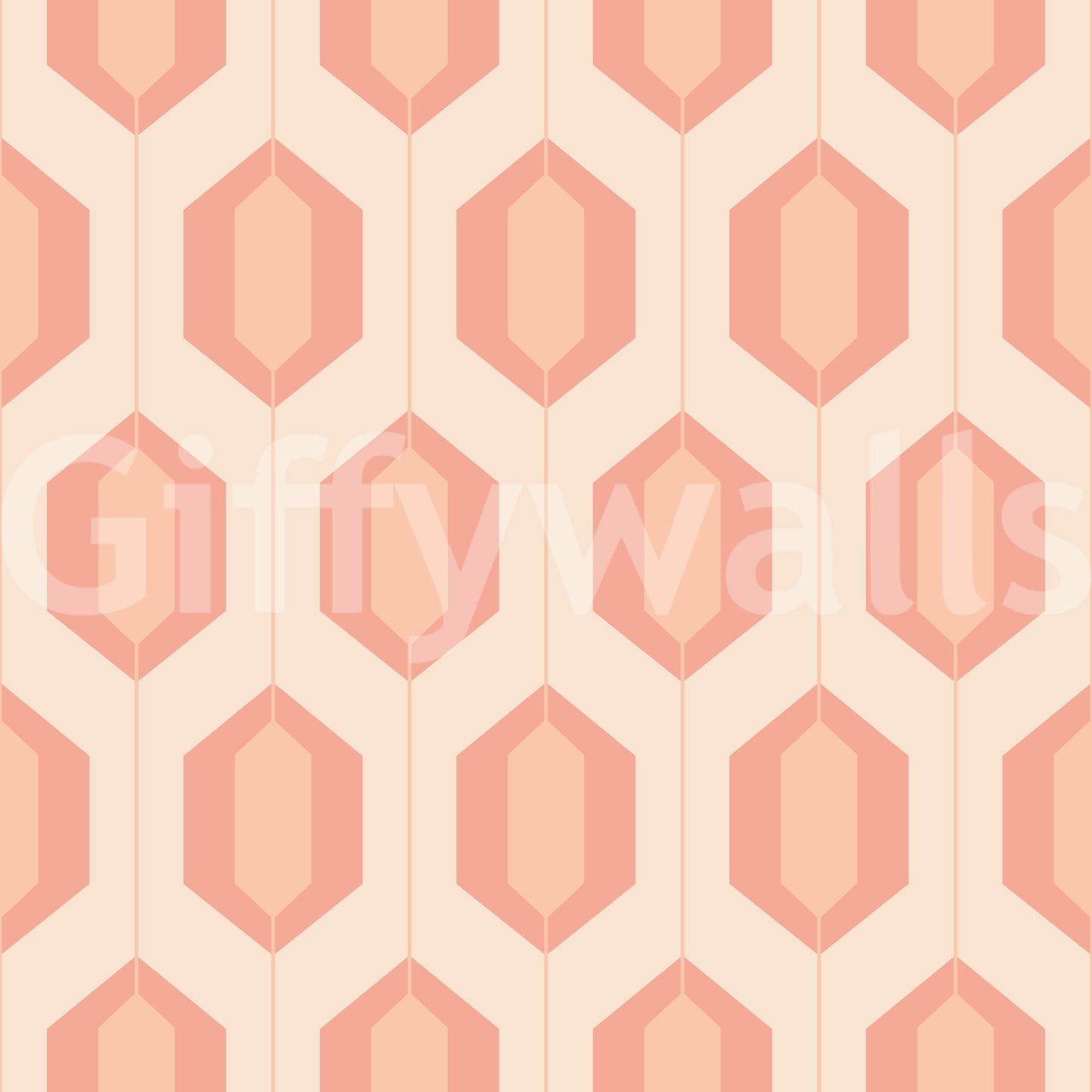 Modern yet vintage-inspired tile pattern in soft blush hues