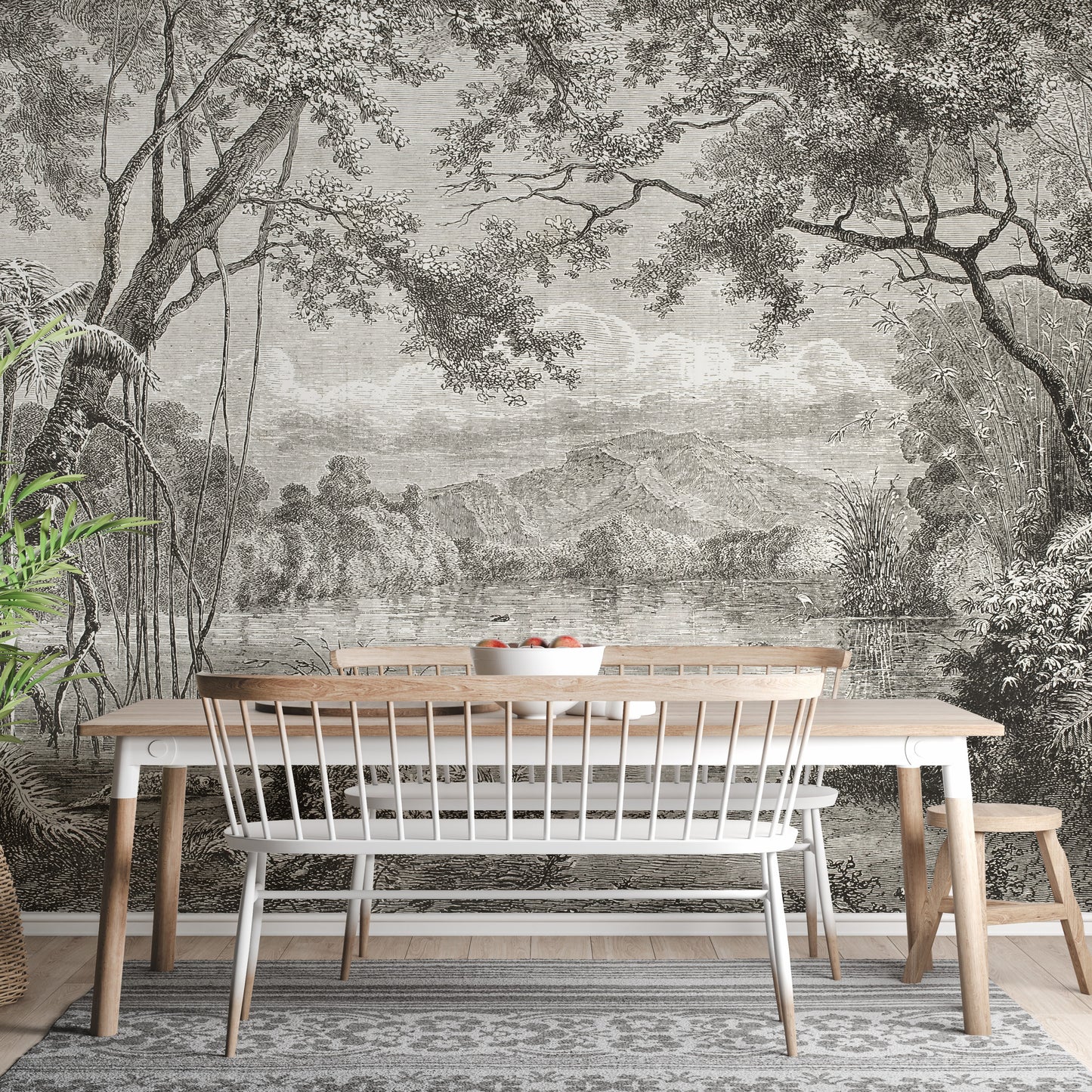 Sketchy Hills Drawing Wallpaper