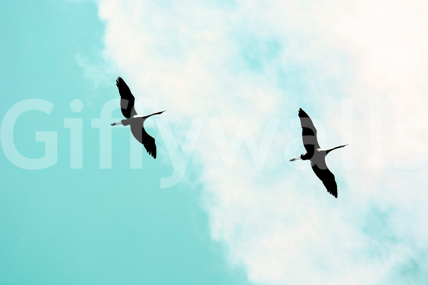 A high-quality abstract bird wall mural for walls.