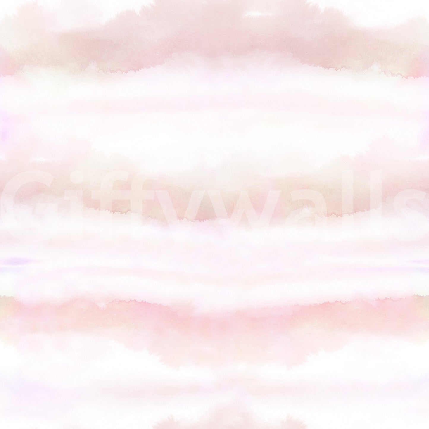 A seamless pattern of pink and purple clouds on a wall