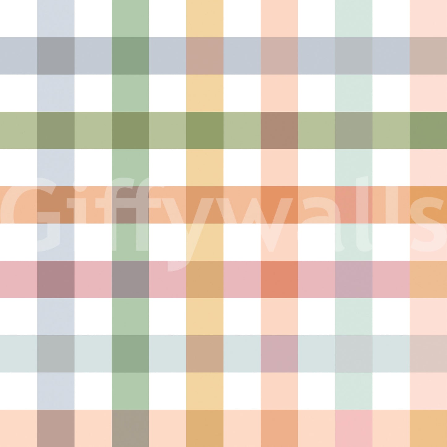 Playful yet elegant gingham wallpaper for creating a country-inspired space.