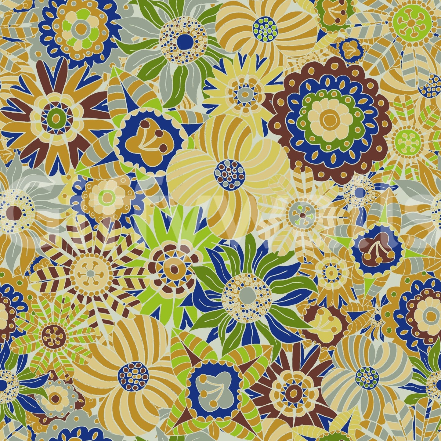 Wallpaper with a fun and cheerful design.