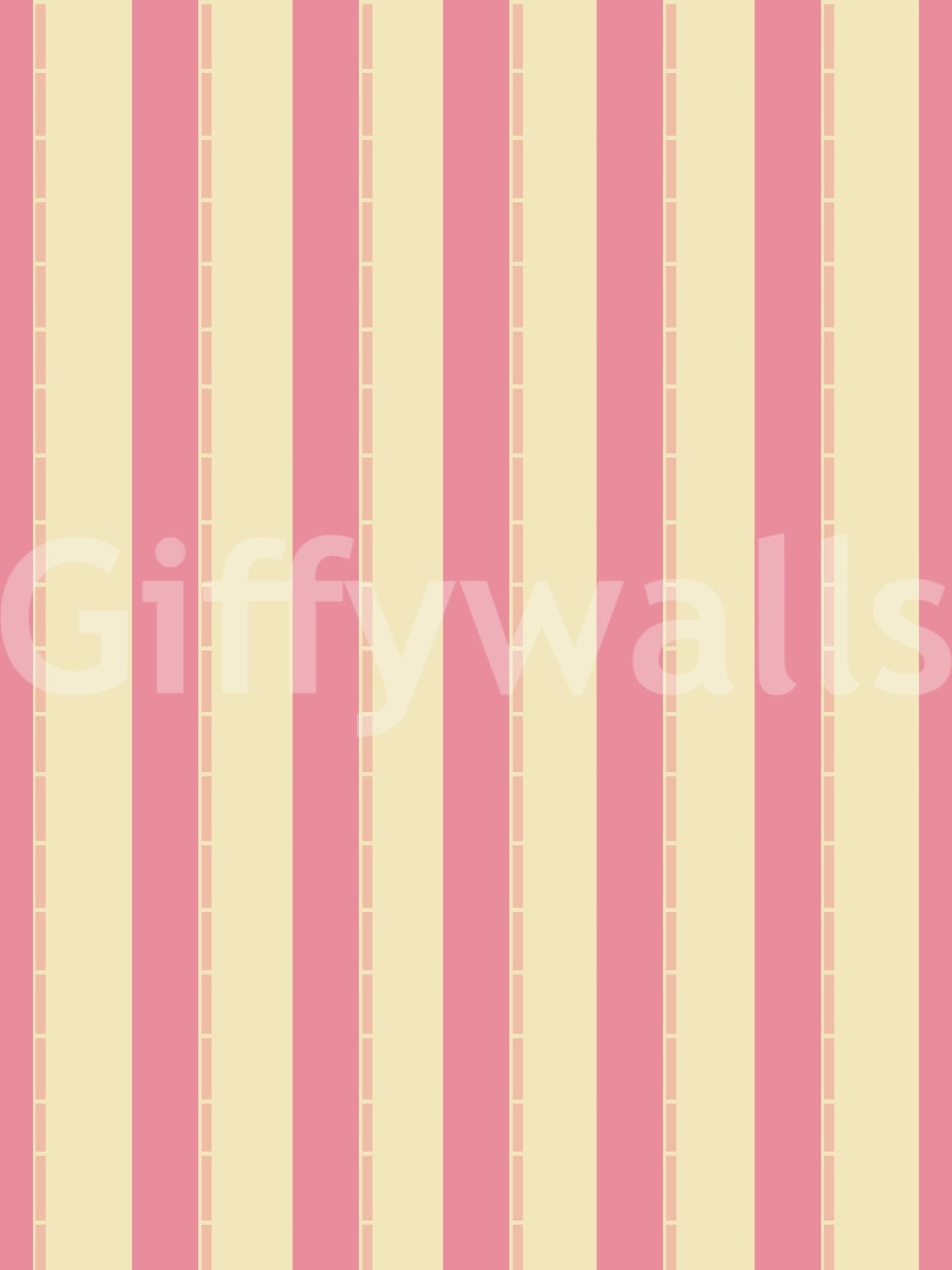 Sweet Stripes Wallpaper with a matte finish for a high-quality wall covering.