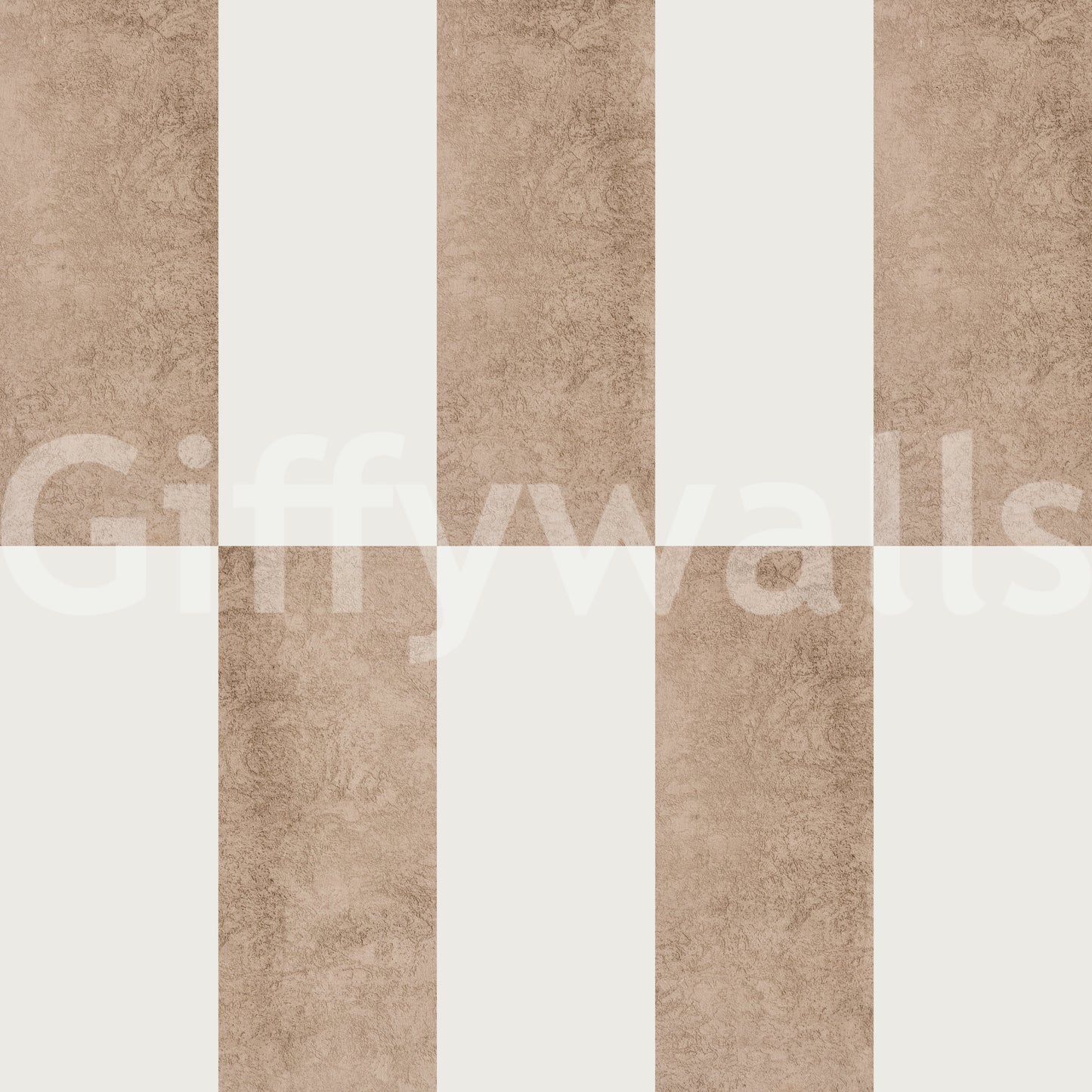 Struktureret taupe & hvid tapet