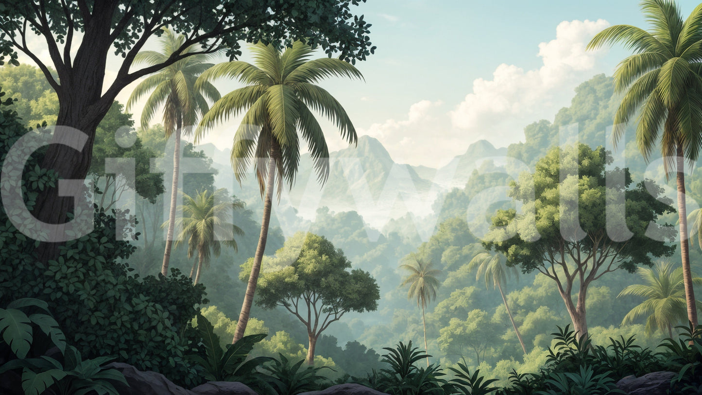 Fresque murale Palm Vista