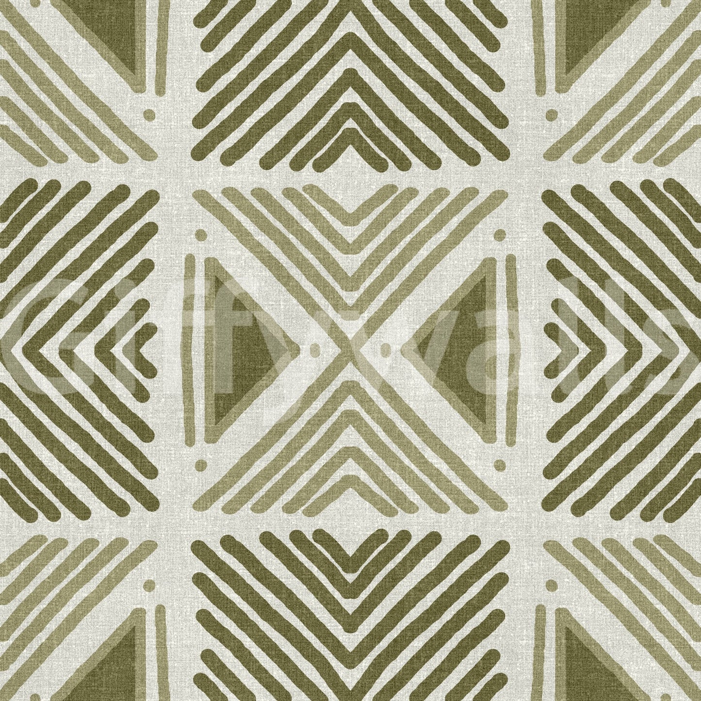 Abstract tribal wallcovering, earthy, repetitive design, stunning mural.