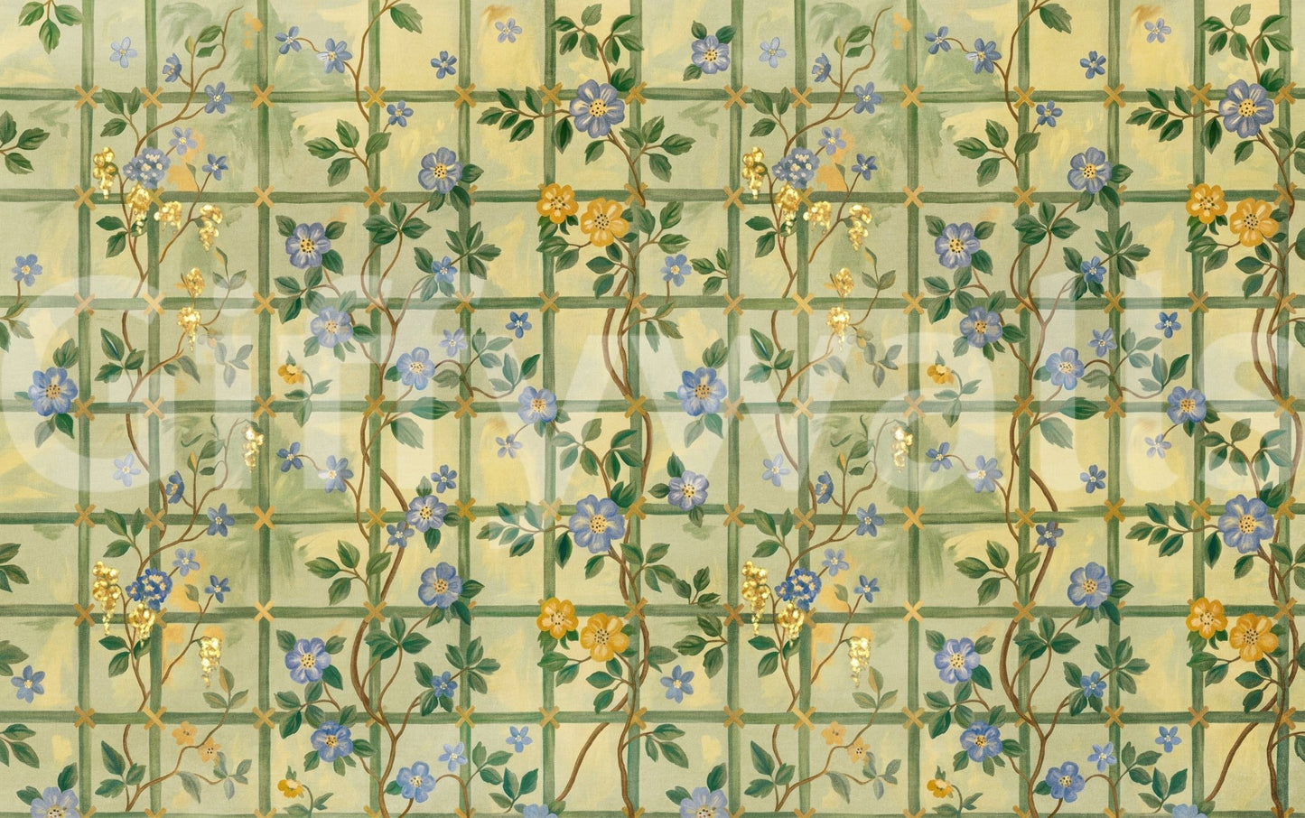 Vintage Garden English Roses Wall Mural