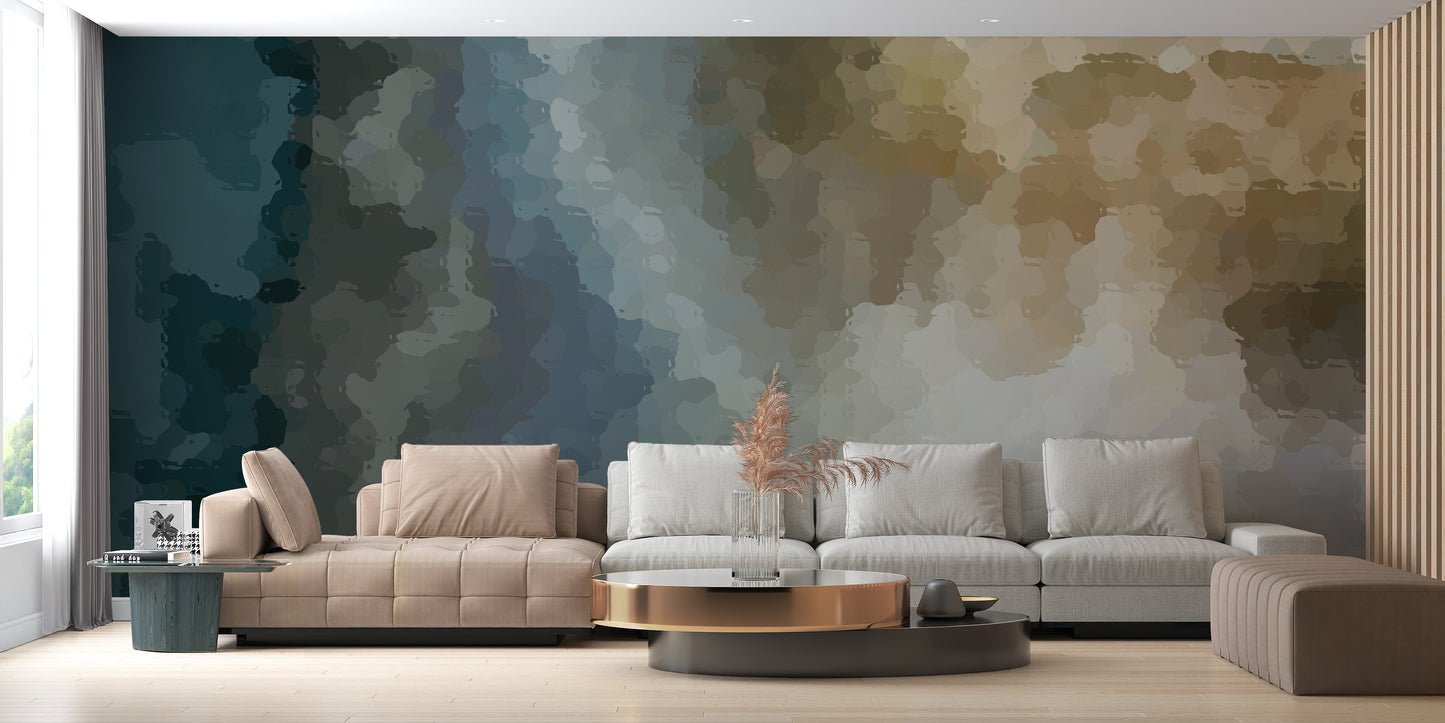 Vintage Grunge Watercolor Paint Stains Stick on wallpaper