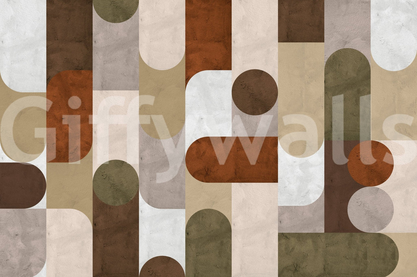 Vintage Mosaic Vibes Wall Mural