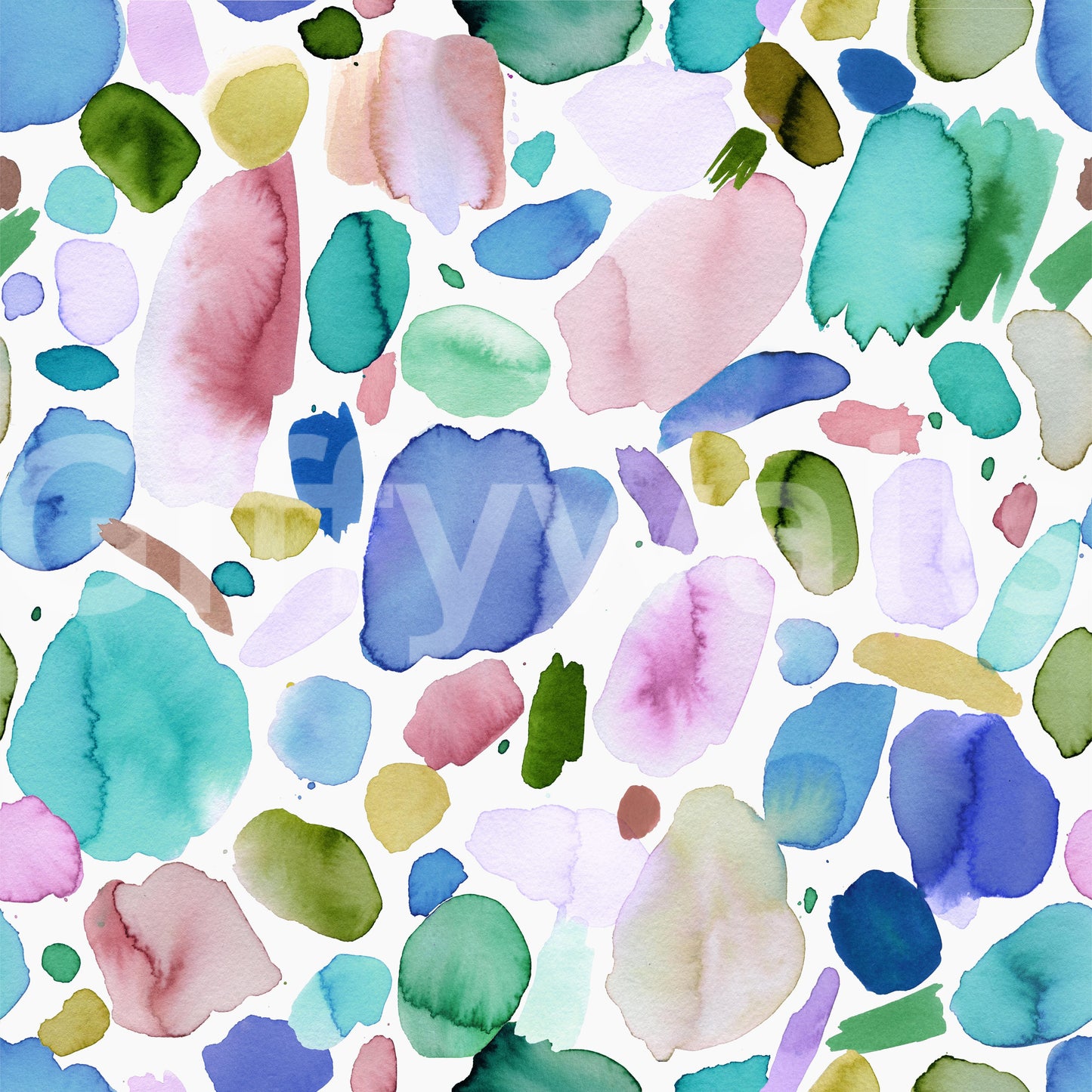 Wallpaper featuring soft blue brush textures and an airy feel.