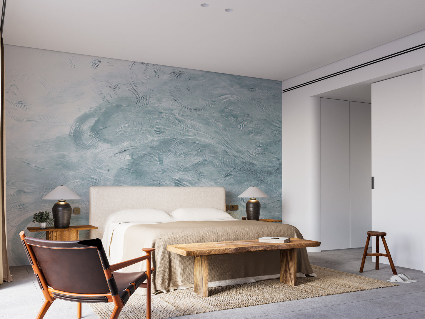 Watercolor Blue Waves Wallpaper Murals - Giffywalls