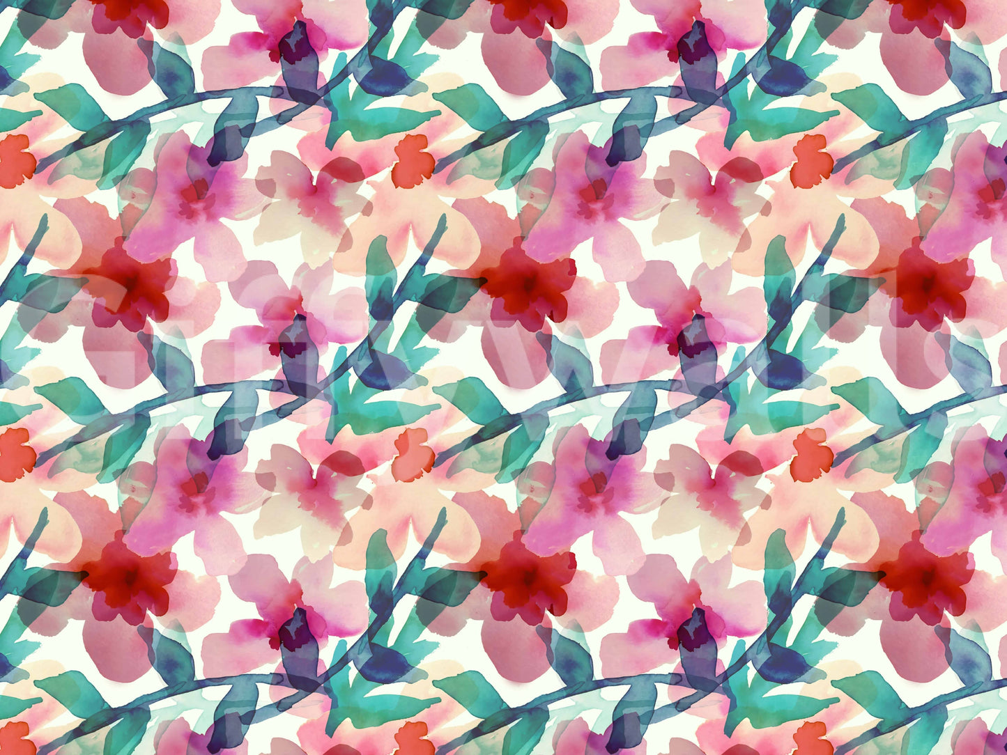 A classic floral design wallpaper for walls.