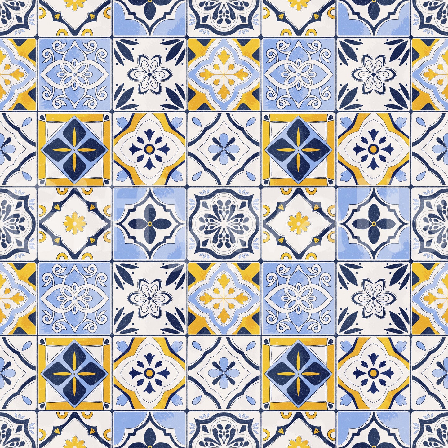 Mediterranean Mosaic Tiles Wallpaper