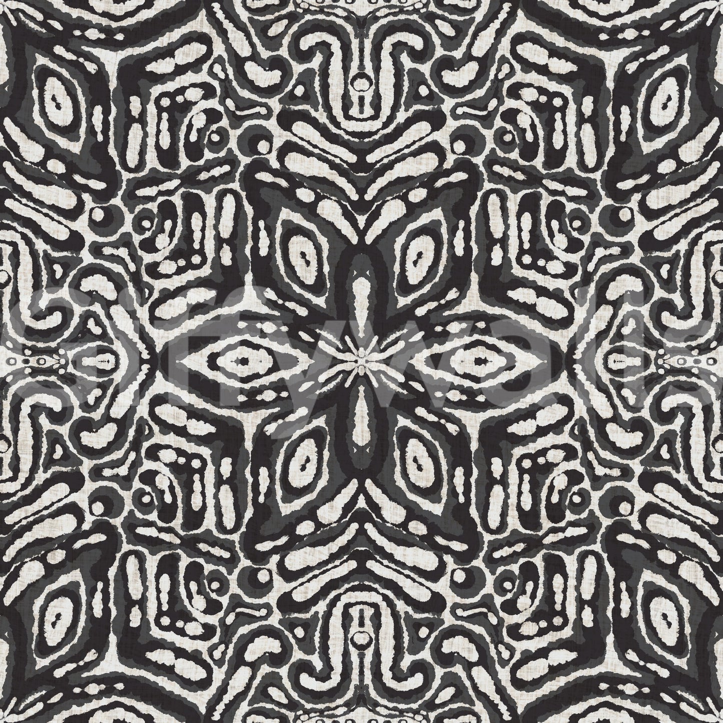 Minimal floral tile wallpaper