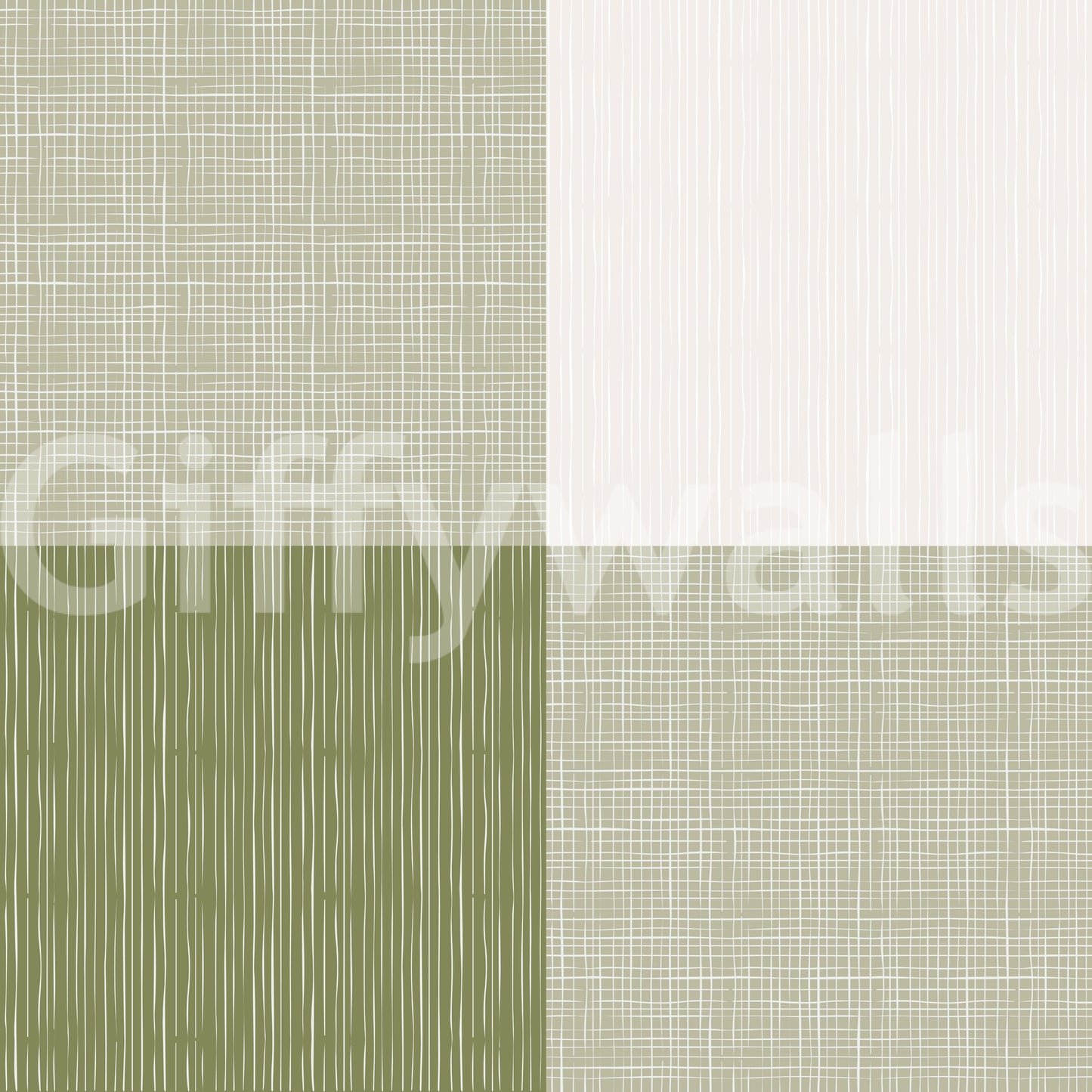 Rustik buffalo plaid oliven grøn tapet