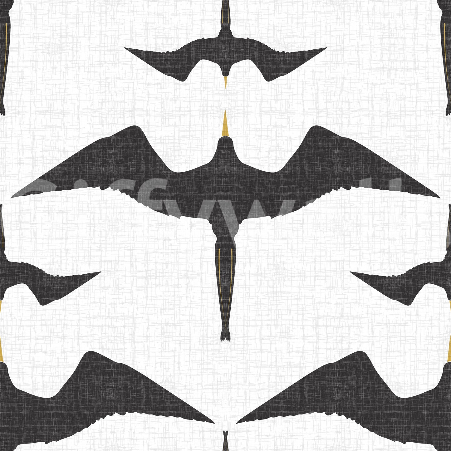 Rustik fregat flok hvid tapet