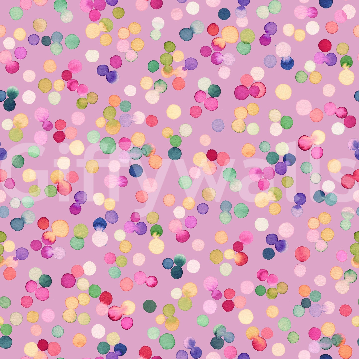 Confetti Festive Colorful Dots Pink Wallpaper