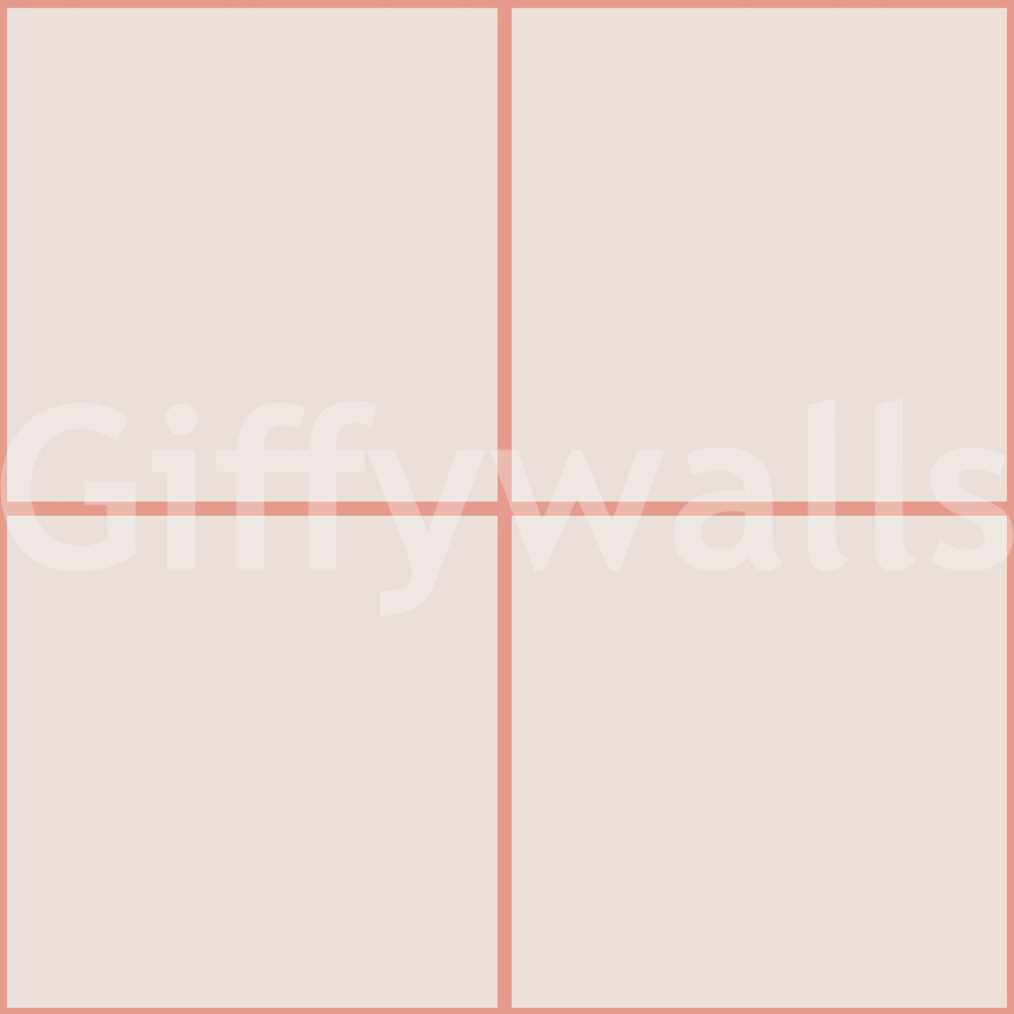 Contemporary décor with coral rose geometric wallpaper