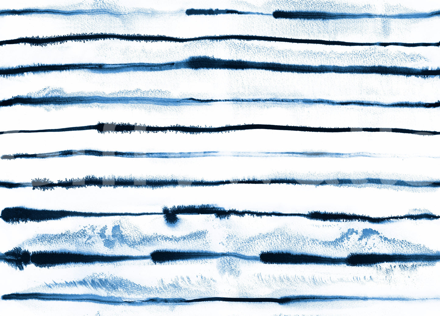 Elektrisk blækstriber skandinavisk indigo tapet