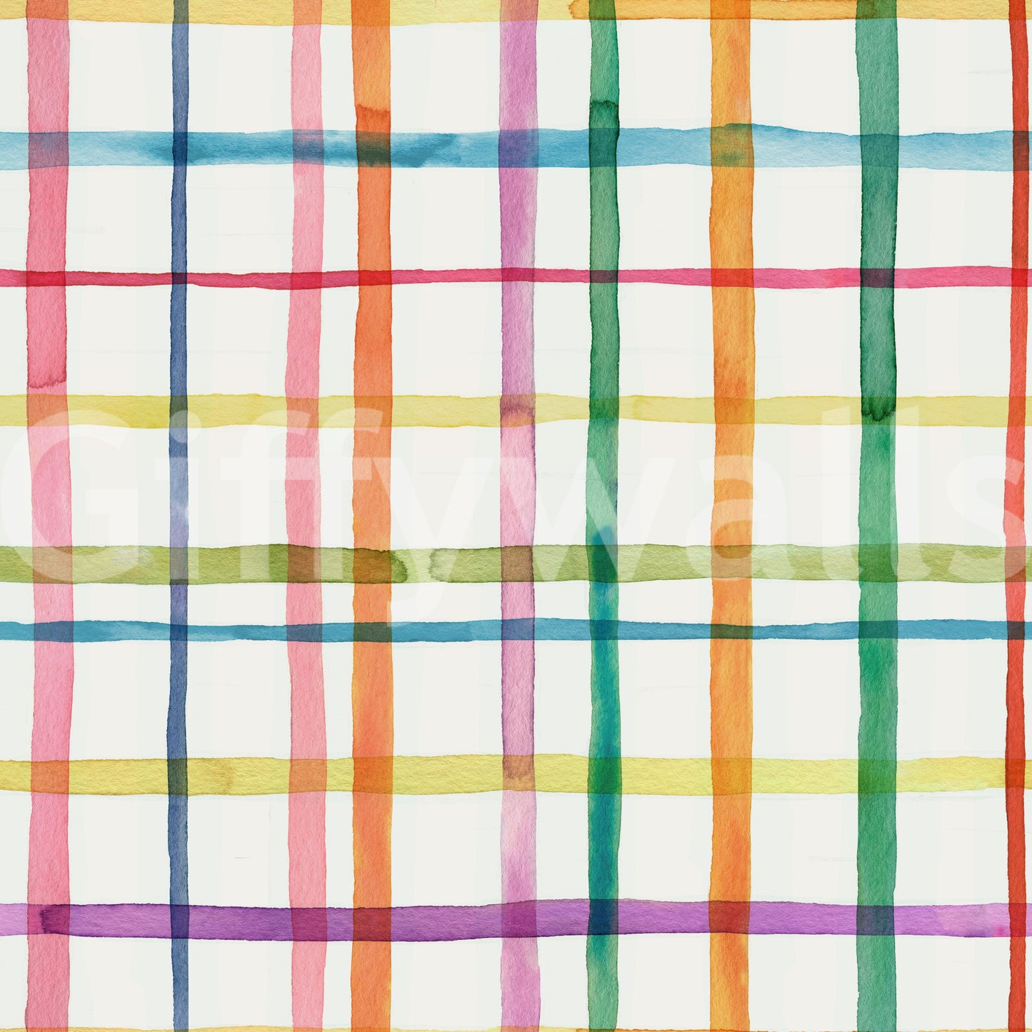 Plaids Watercolor Geometric Wallpaper