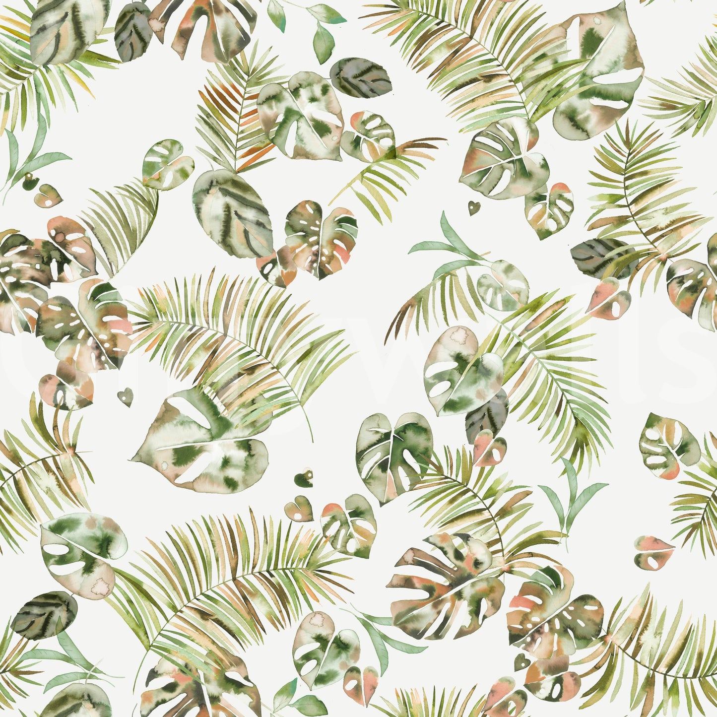 Jungle tropiske blade tapet