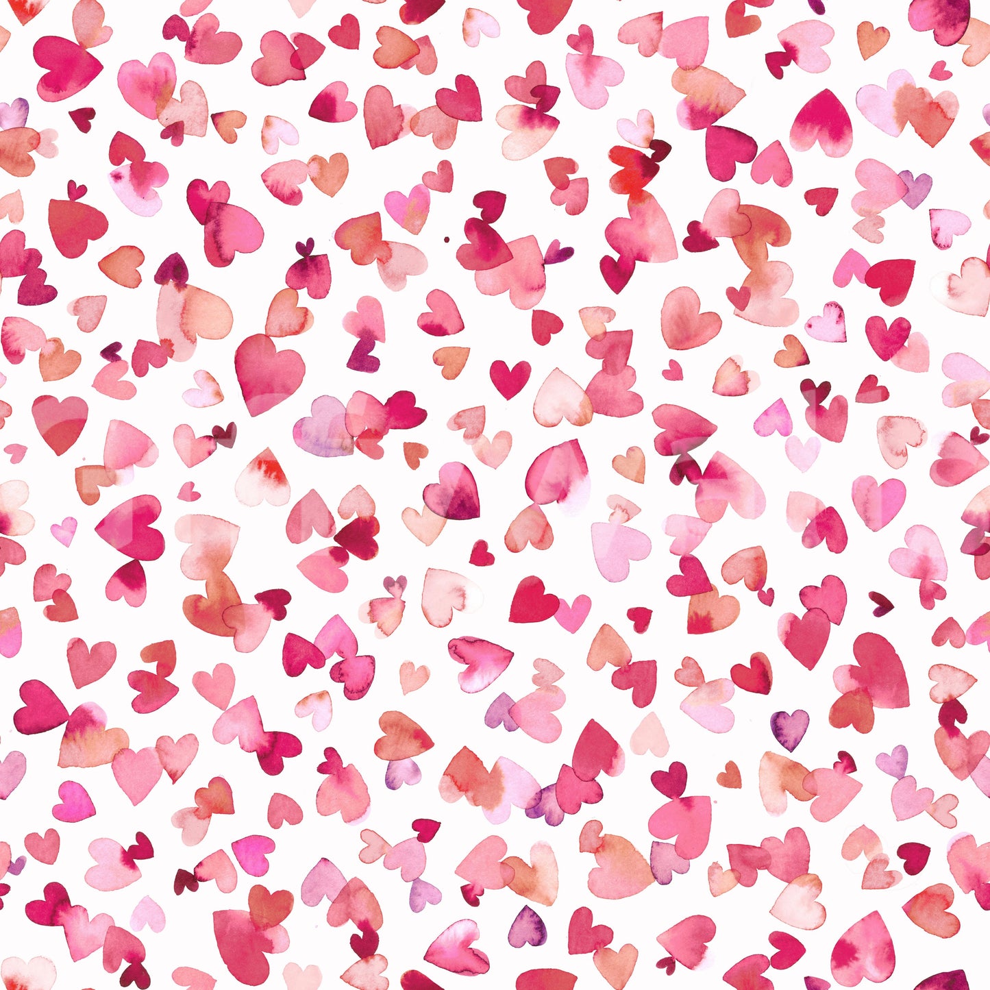 Love Hearts Pink Red Wallpaper