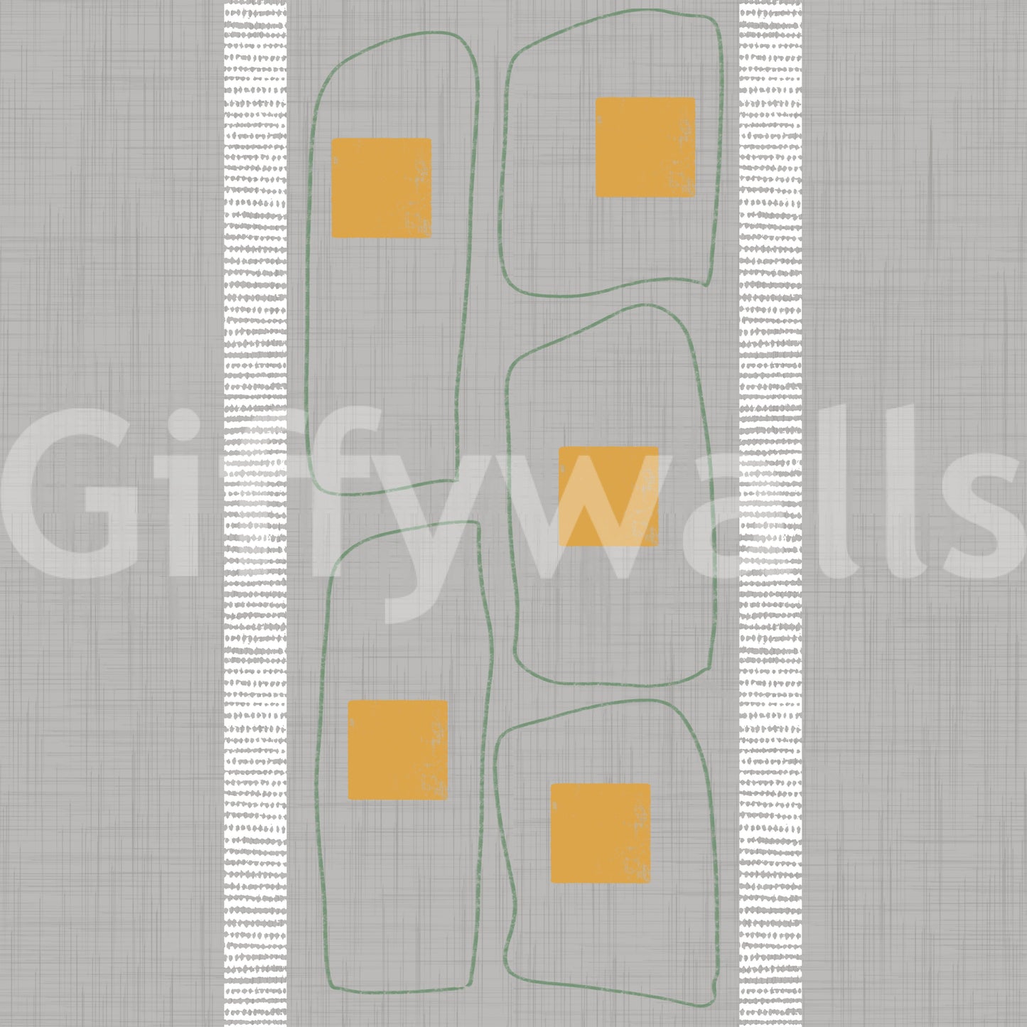 Japandi rammelinjer blød tapet