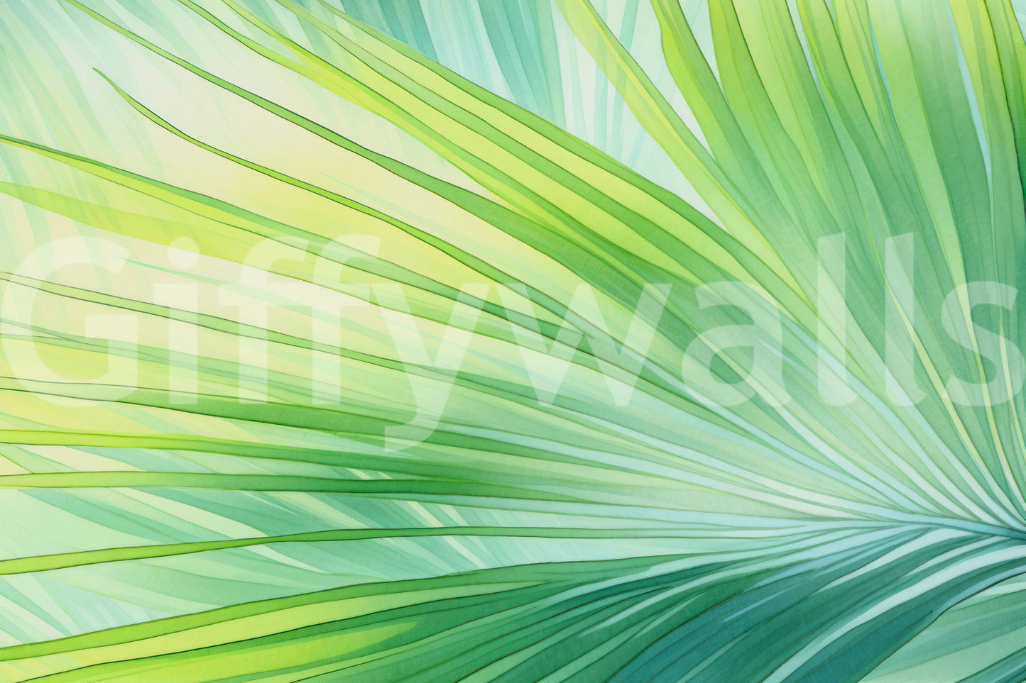 Soft natural wall mural