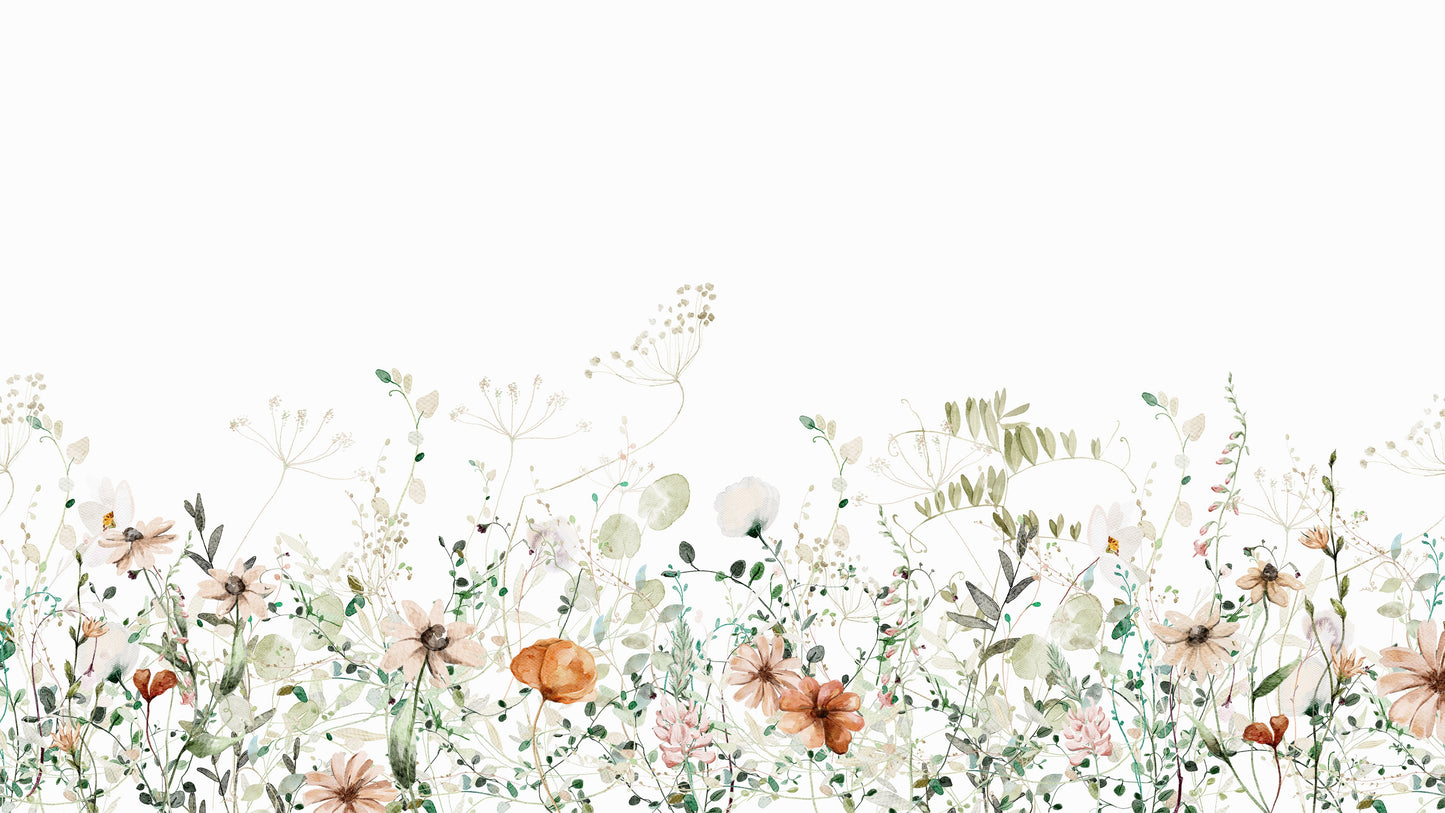 Artistic floral wallpaper for walls