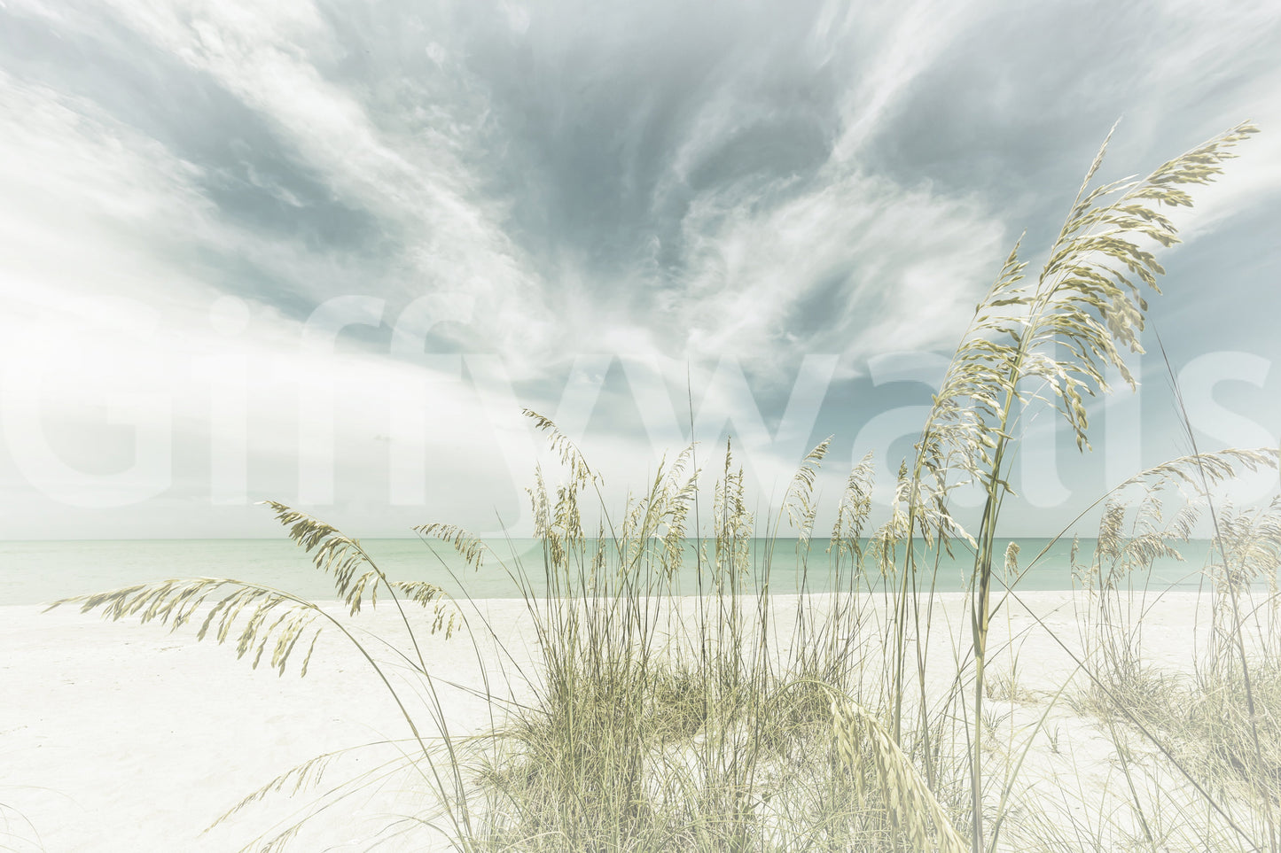 Heavenly Calmness beach mural wallpaper perfect for a soothing room.