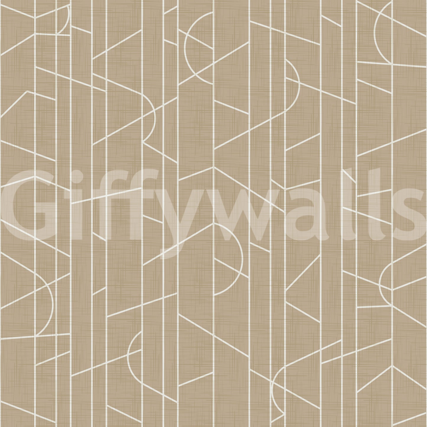 Flowing line wallpaper in warm, grounded tones