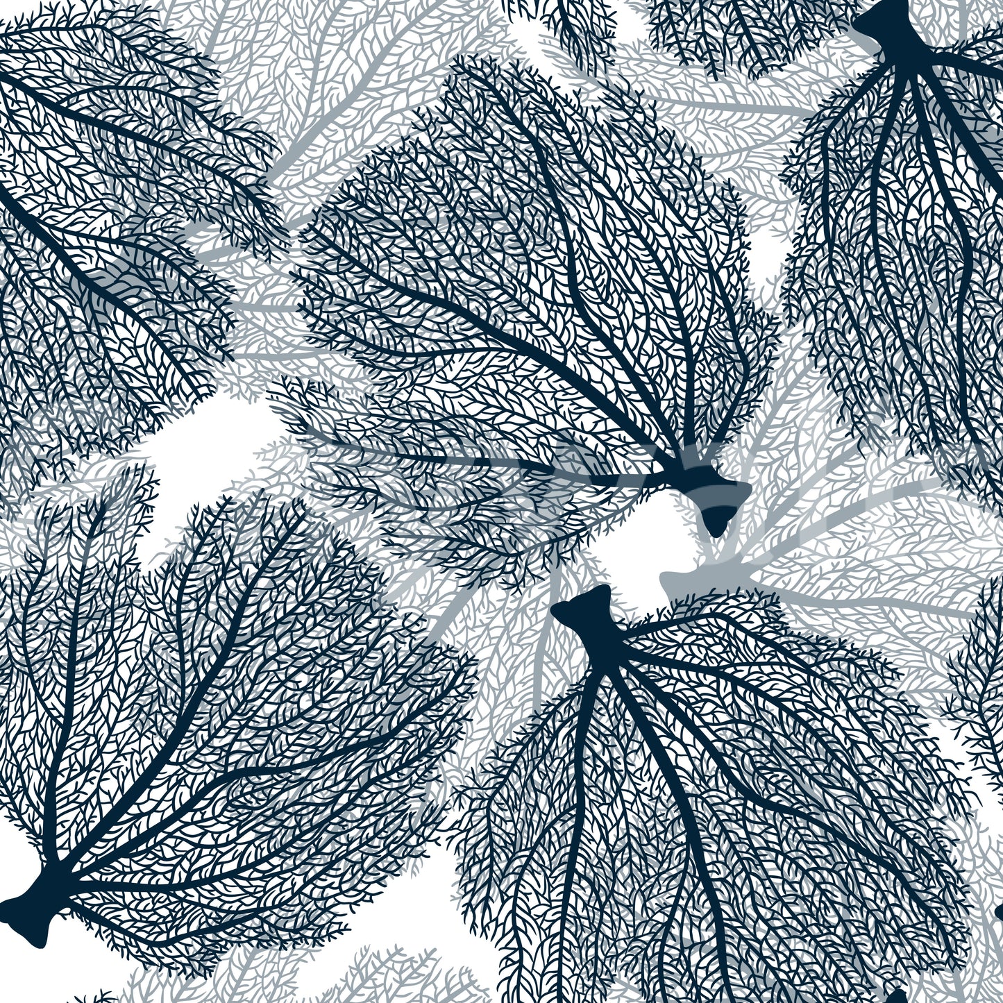 Underwater coral-inspired wallpaper for interiors