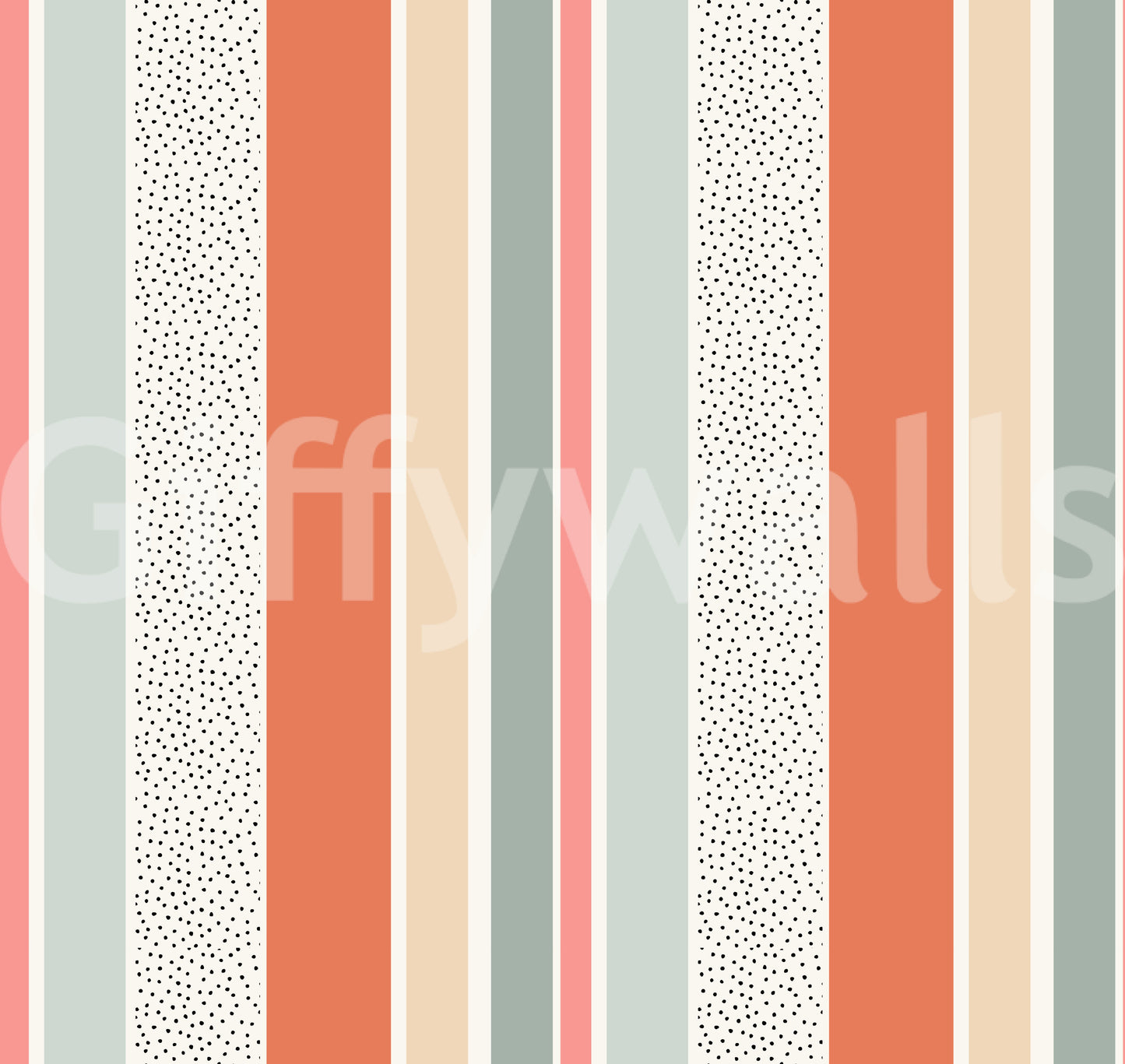 Summer stripes design in soft tones for tranquil interiors
