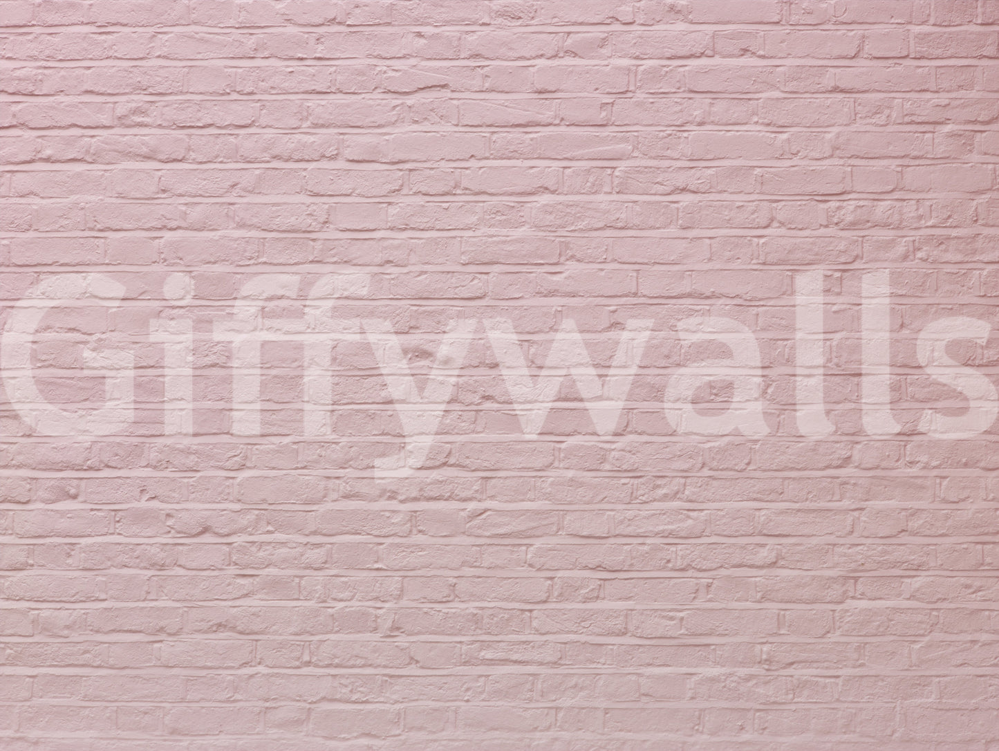 Serene pink brick wall mural for a peaceful vibe