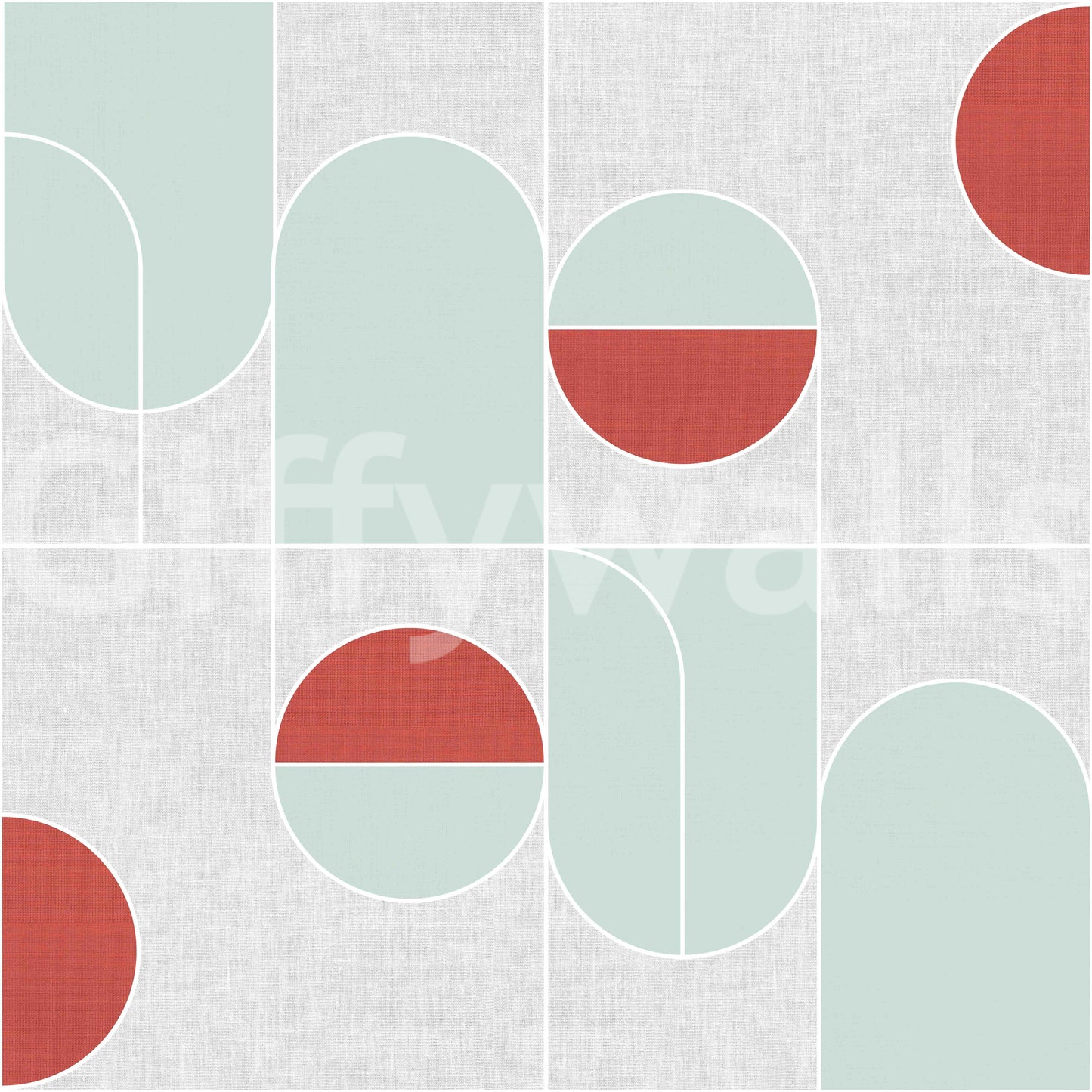 Wallpaper with structured layout and calming rhythm