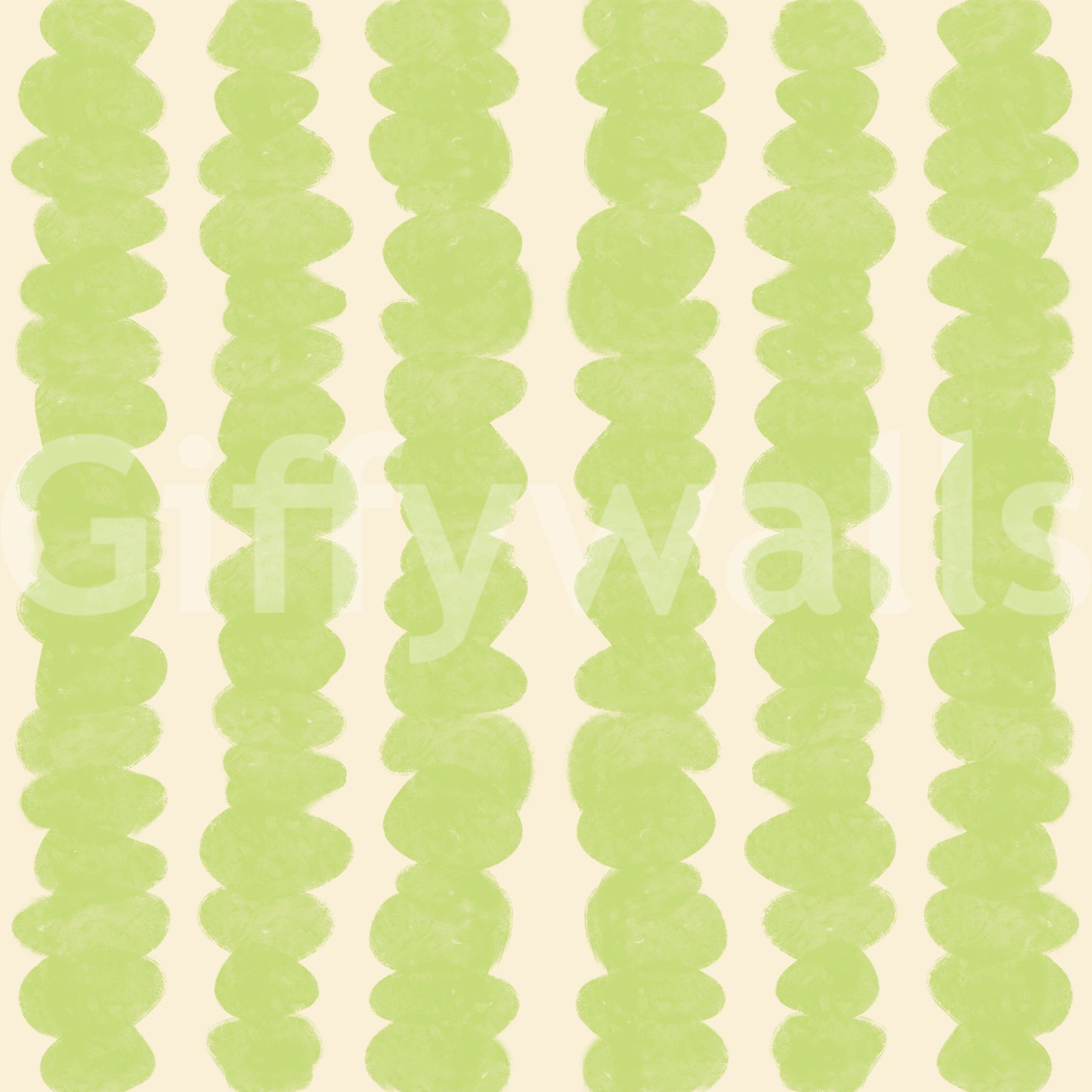 Lime Pebble Stacks wallpaper for energetic, modern spaces