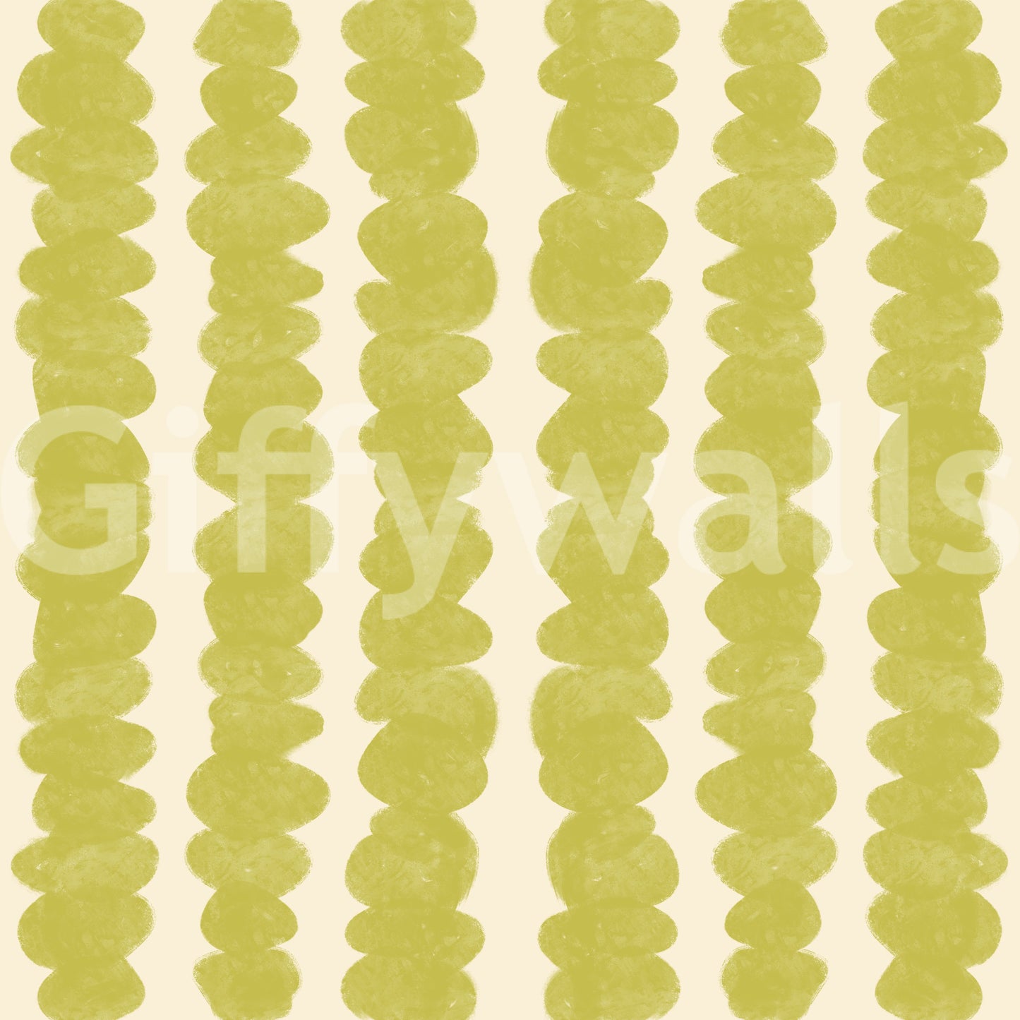 Vibrant, textured Chartreuse Pebble Rows wallpaper
