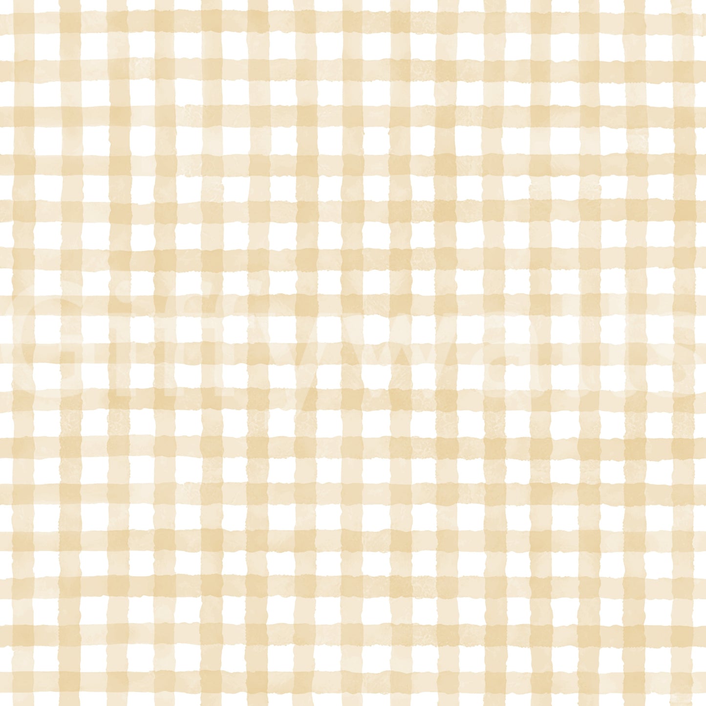 Vintage-inspired yellow gingham wall design