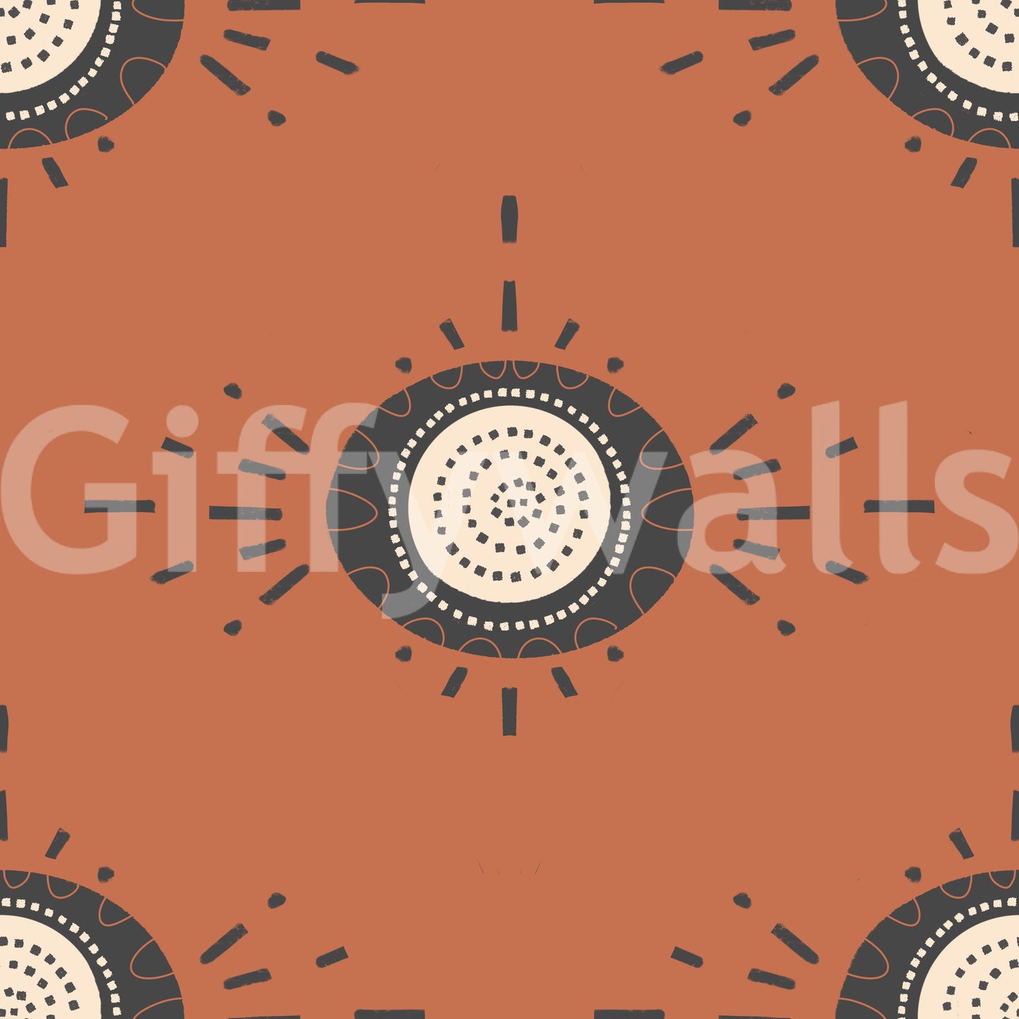 Scandinavian-inspired floral wallpaper offering a serene and stylish look