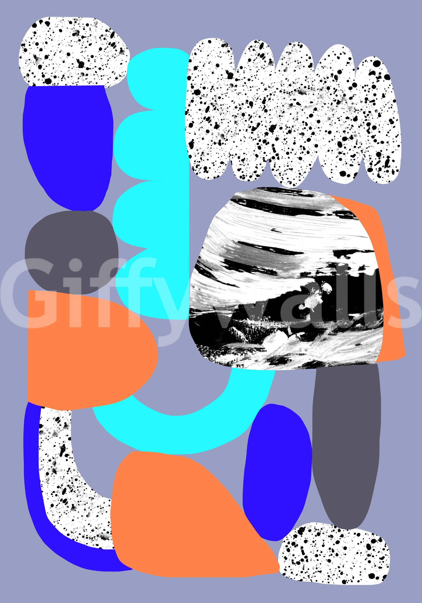 Eye-catching Fresh Purple Mural adding elegance to any space