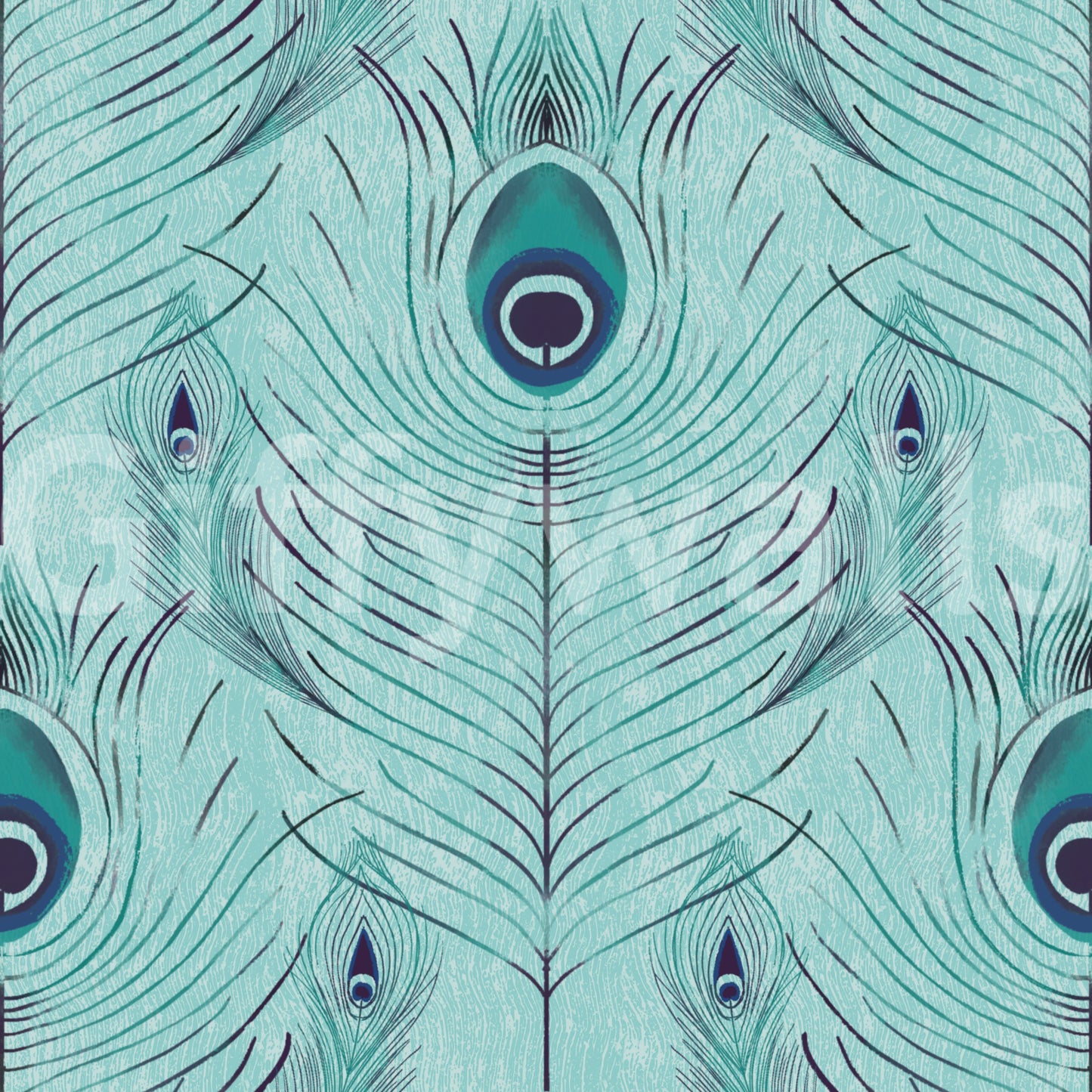 Artistic bird feather wallpaper