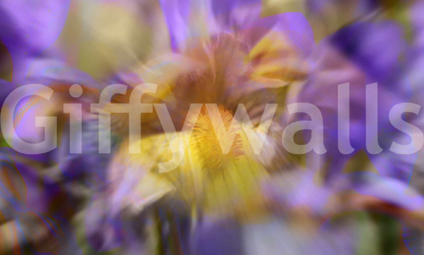 Buntes florale abstrakte Kunstdruck - Nature -inspiriertes Wanddekoration Wandmalerei
