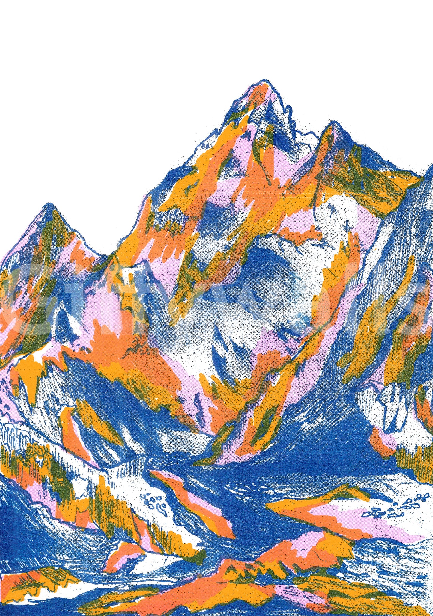 Breathtaking panoramic view on a large scale.