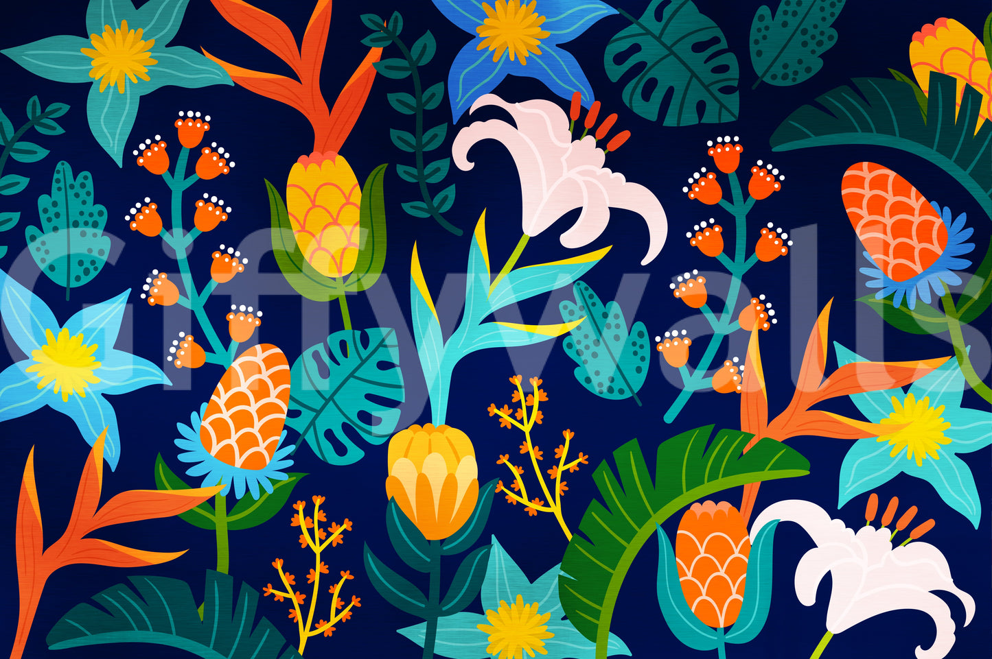 Transforms a room into an expressive art statement.