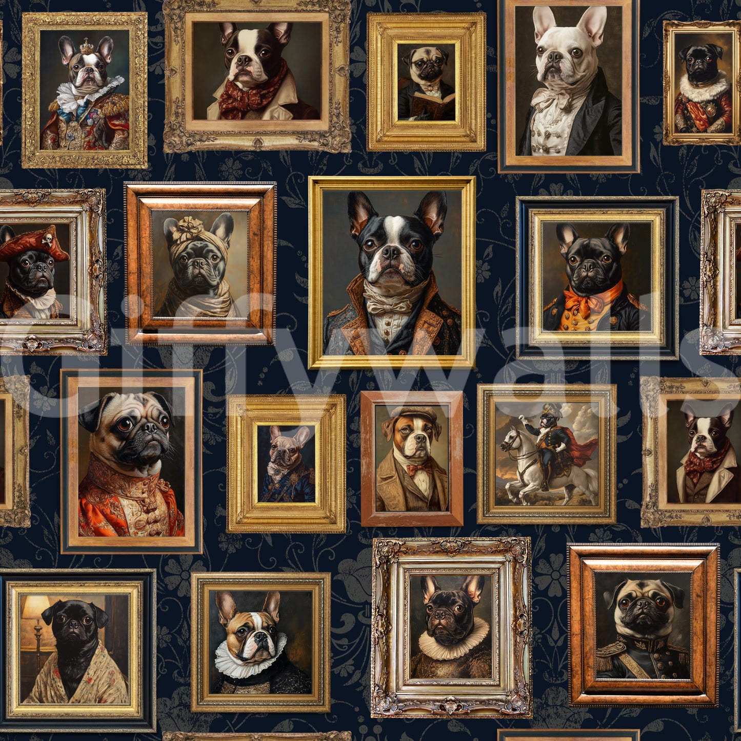 Artistic and unique animal-themed wallpaper.