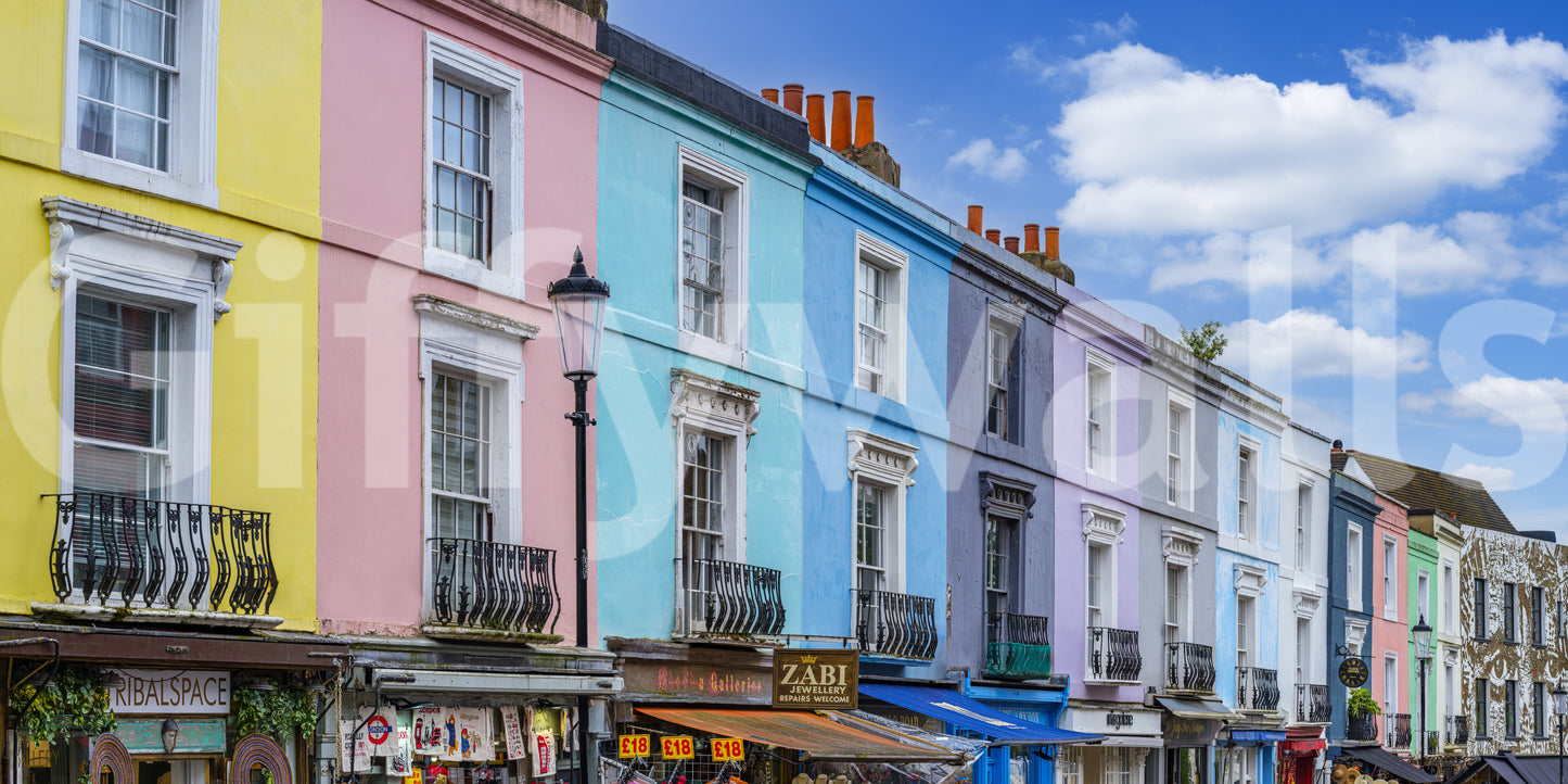 Notting Hill mural for a bedroom.