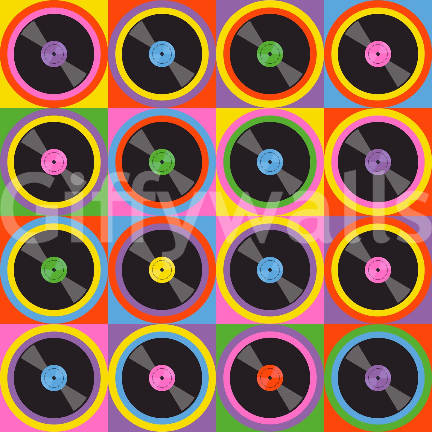 Provides a lively and artistic backdrop.